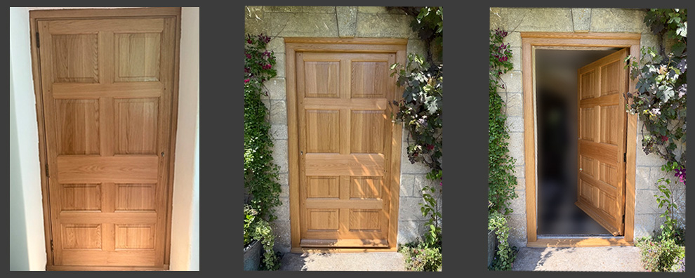 Solid oak gate - woodwork to the highest standards