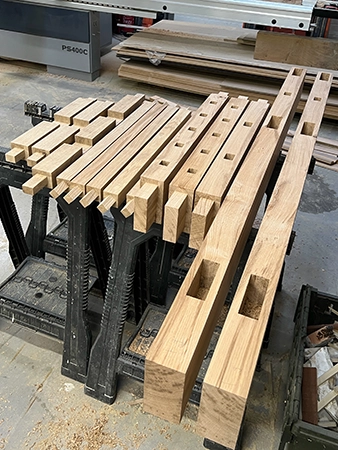 Machined components for new gate